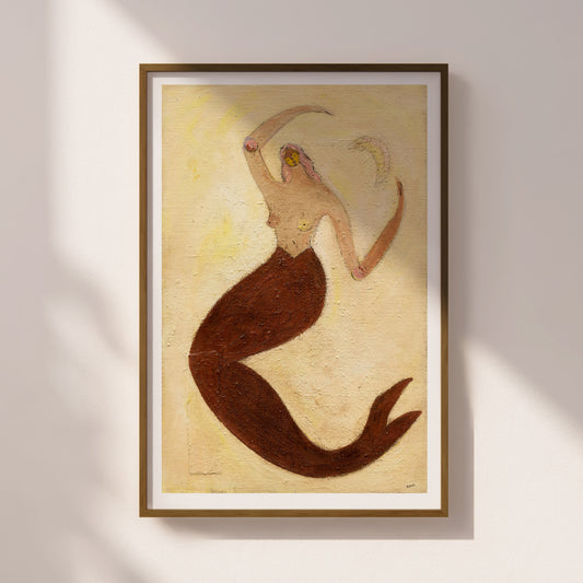 Mermaid And The Crescent Moon