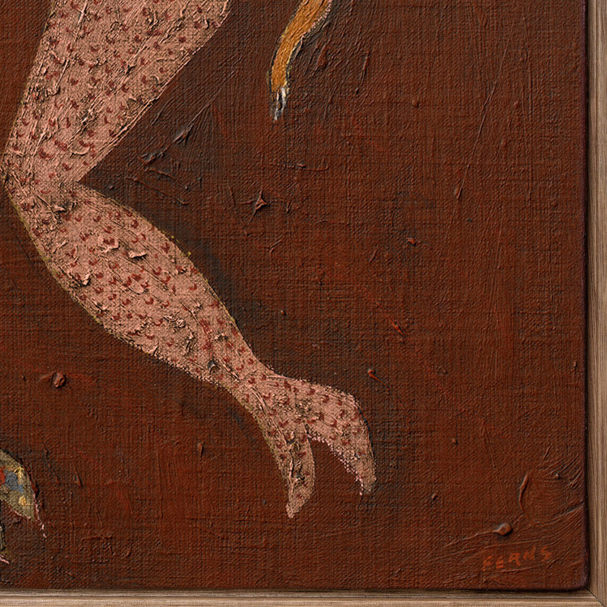 Mermaids in Burnt Sienna Original
