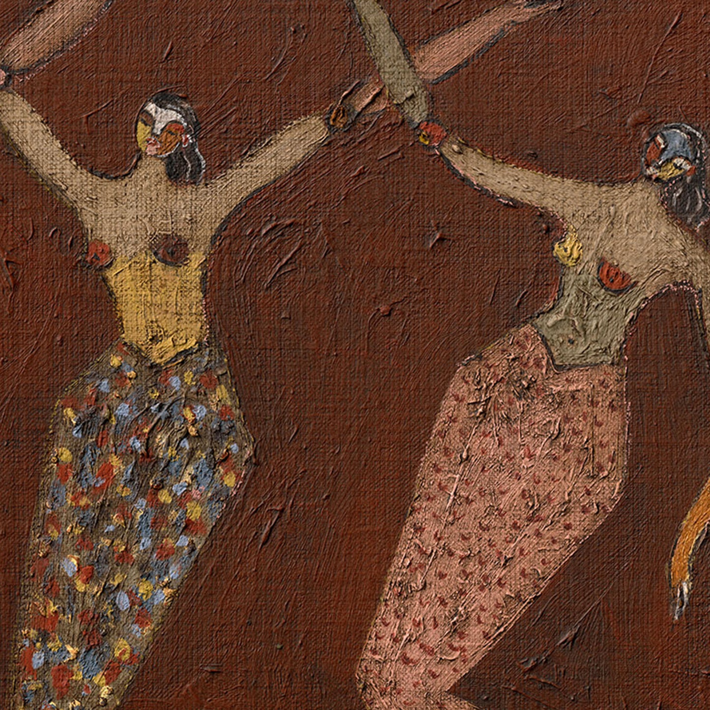 Mermaids In Burnt Sienna