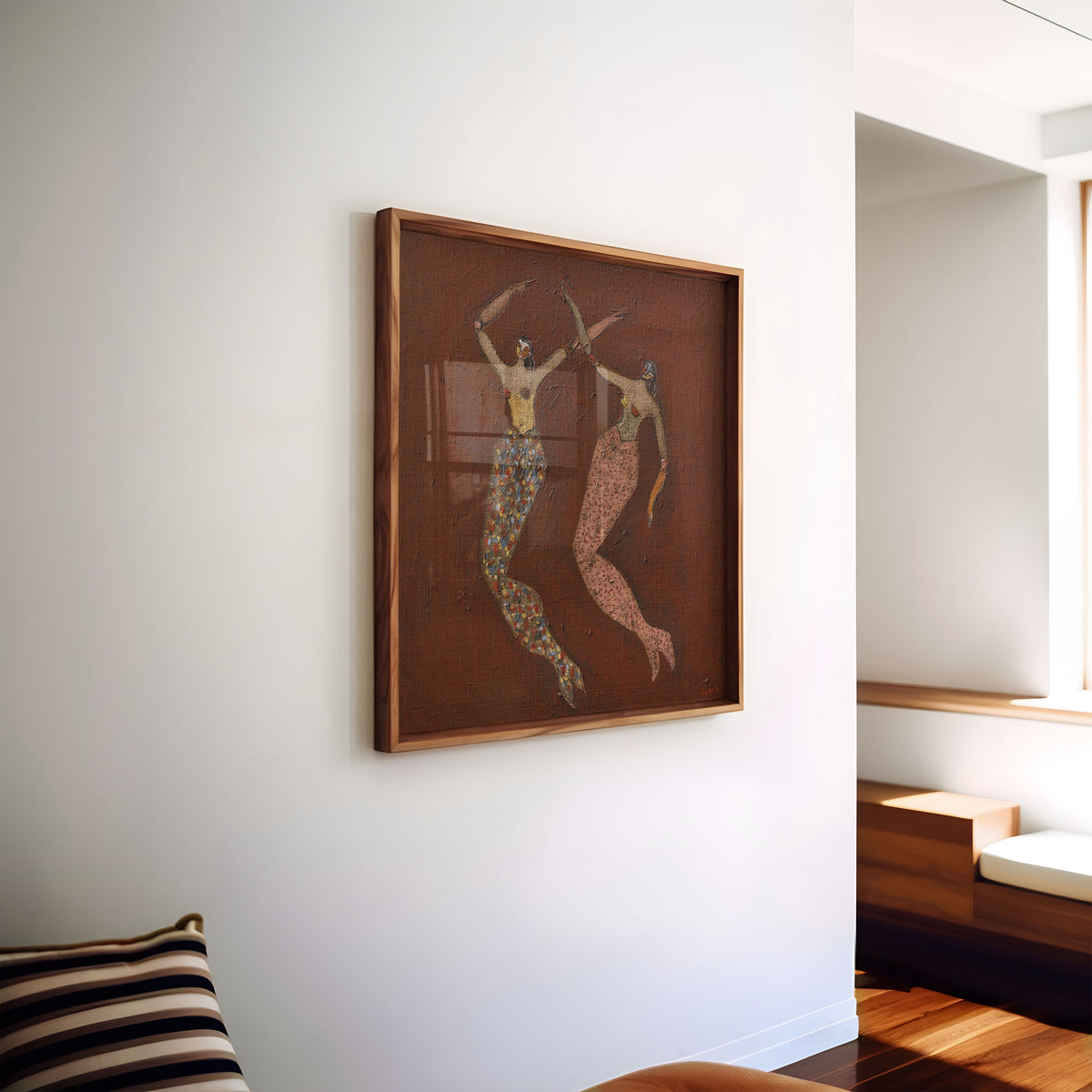 Mermaids In Burnt Sienna